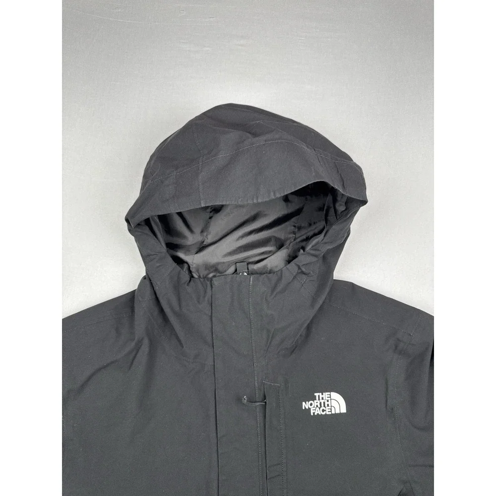 North Face Active Stretch Rain Shell Dryvent Waterproof Hoodie Jacket Black